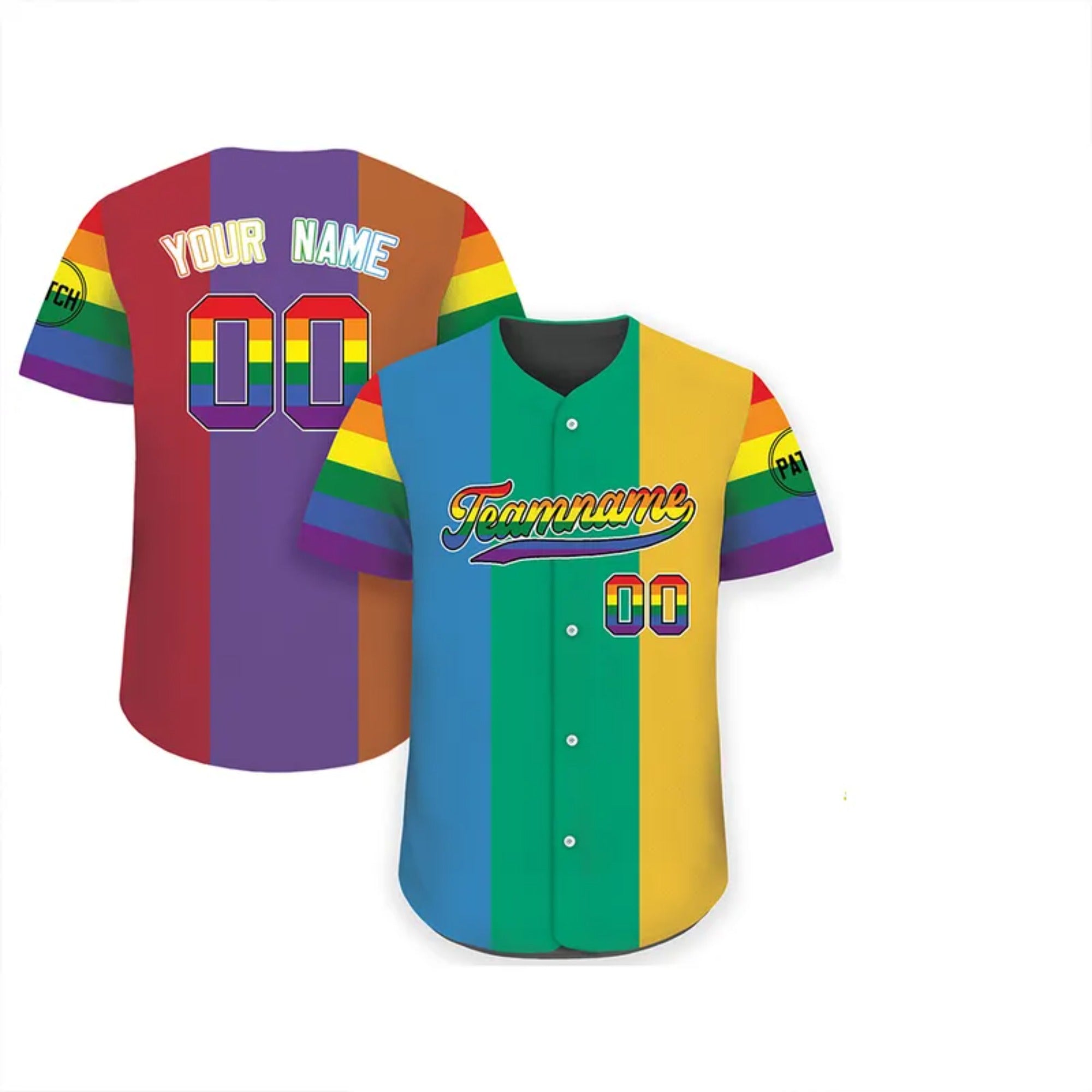 Custom Pink Abrosexual For Pride Month Classic Style Authentic Baseball Jersey