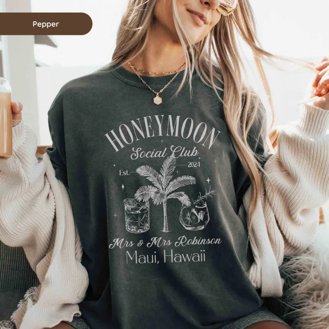 Honeymoon Couples  - Custom Married Social Club Top