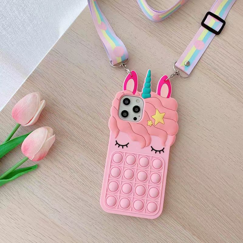 Unicorn Rainbow Horse for Apple 14 phone case iphone12promax silicone x/xs Drop resistant xr soft case