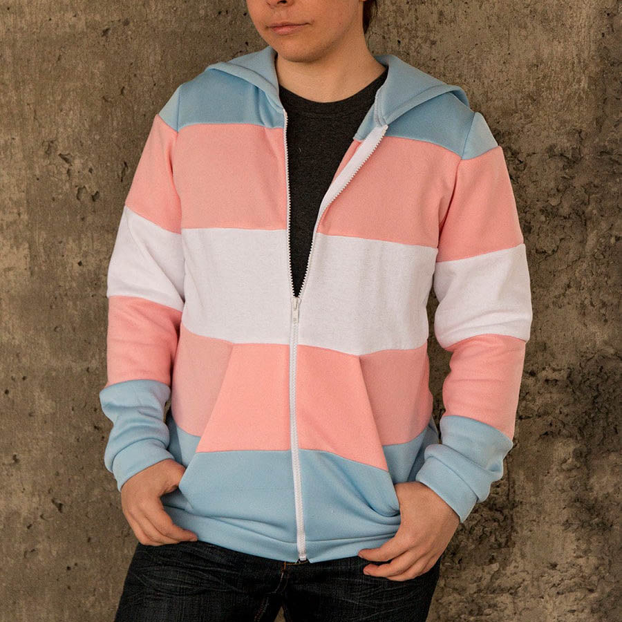 Trans Pride Flag Hoodie