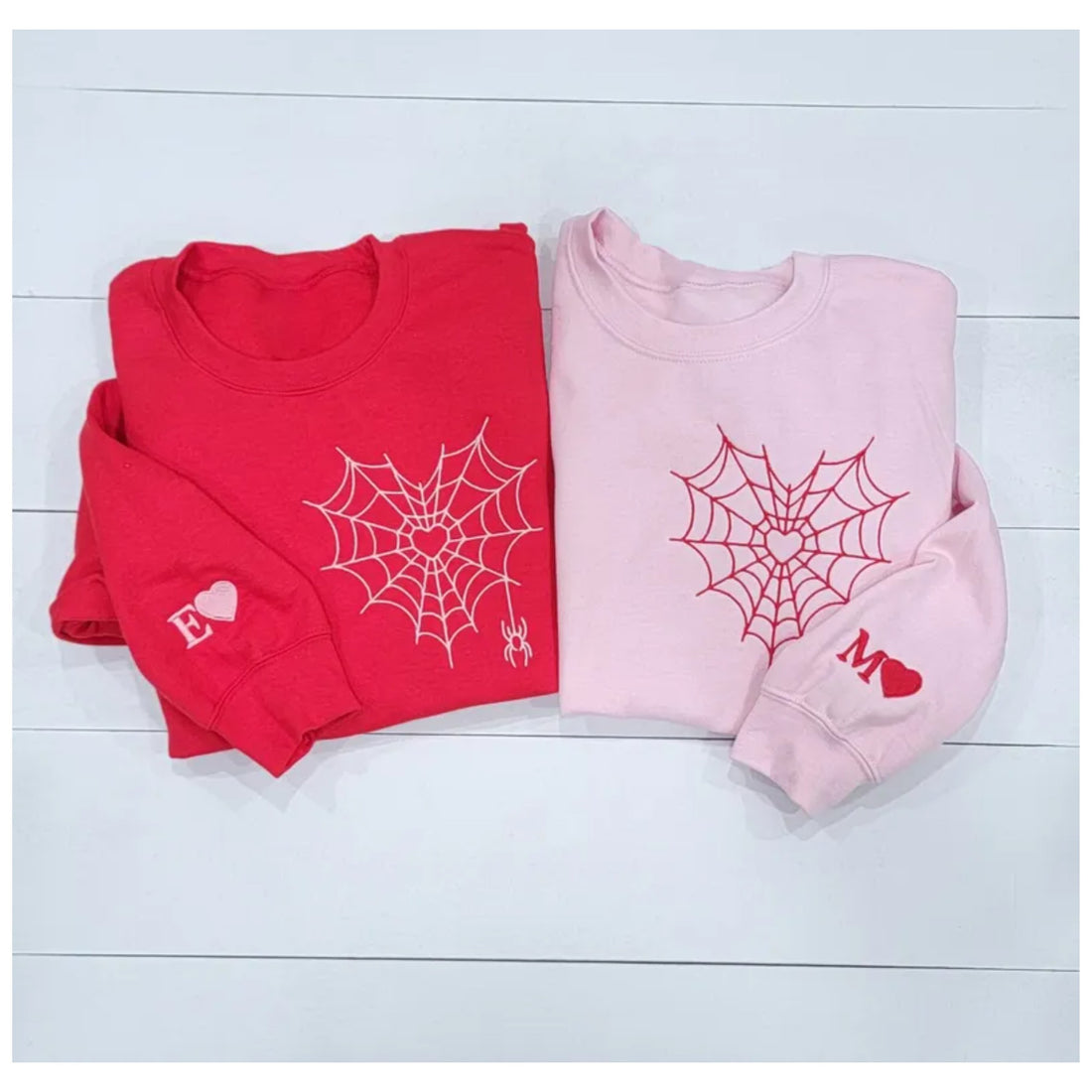 Love Spider - Hoodie and Sweatshirt personalized with Initials