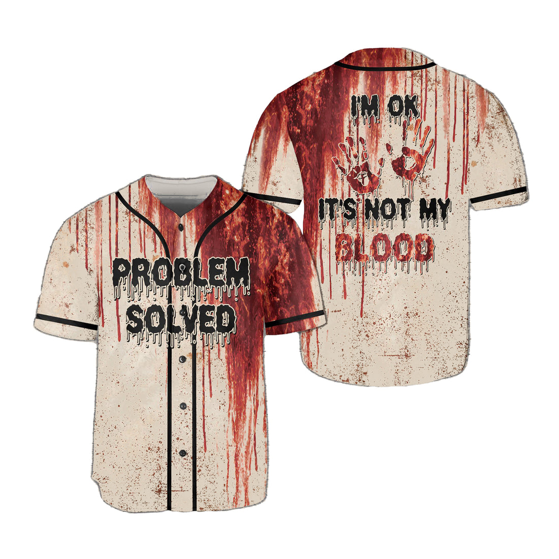 Halloween Blood Baseball Jersey