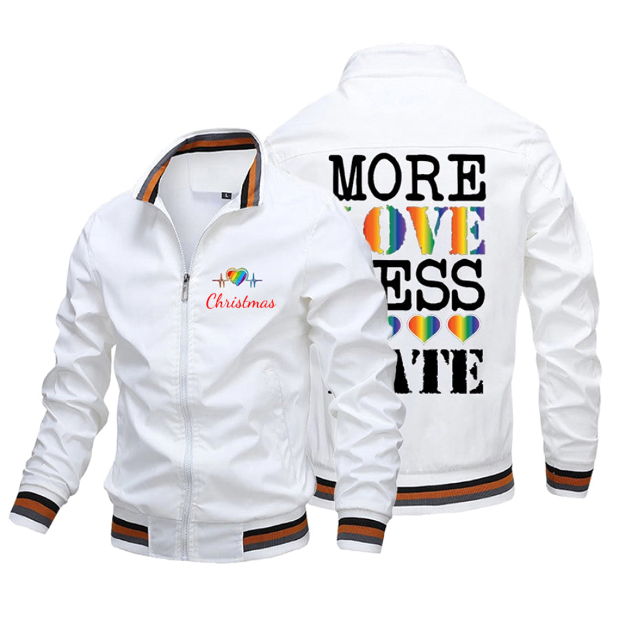 Custom Heart Signal More Love Less Hate Jacket