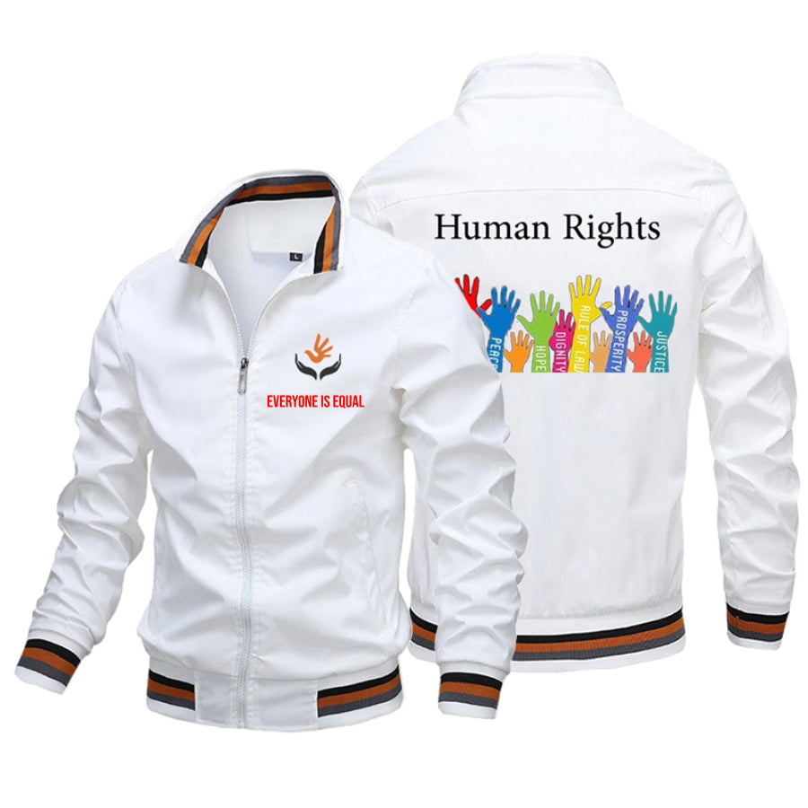 Everyone Is Equal Human Ringhts   - Custom Flight Jacket