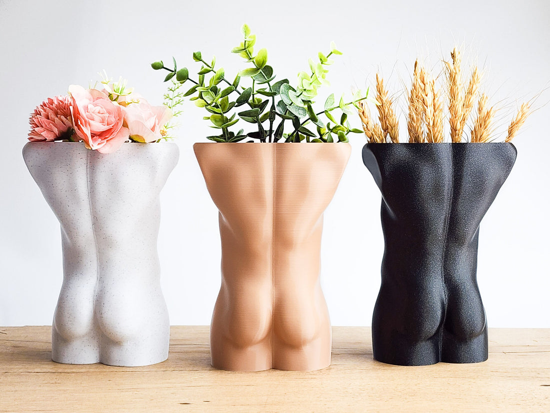 Male Butt Planter, Male Torso Planter, Human Body Art, Eco-Friendly Succulent Planter, Bum Planter, Gay Pride Planter, Gift for Gay Male