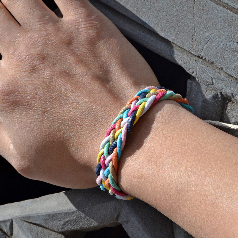 LGBT handwoven bracelet rainbow gay lucky bracelet