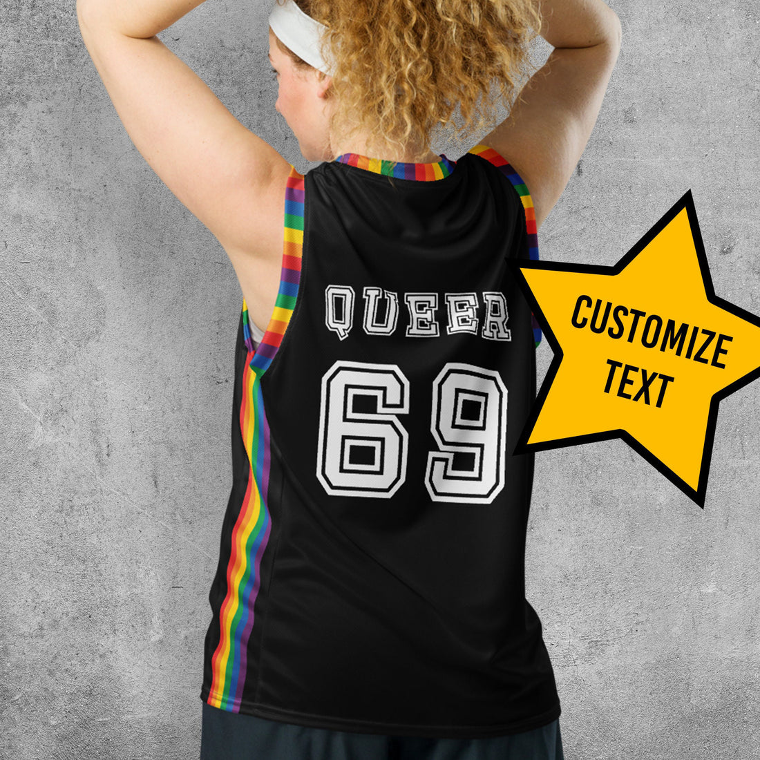 LGBTQ Pride Flag Basketball Jersey