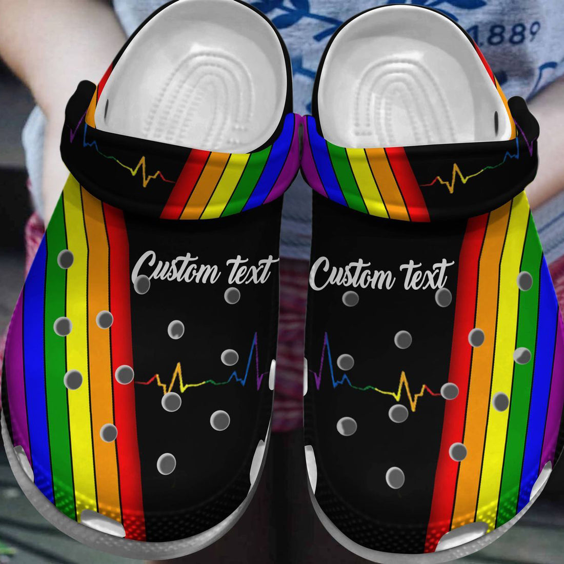 Custom Text - Lgbt Personalized Clog