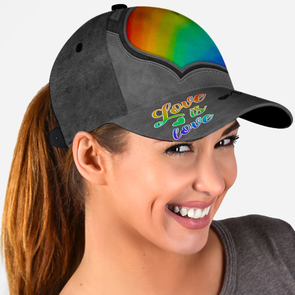 Love Is Love - Personalized LGBT Support Classic Cap