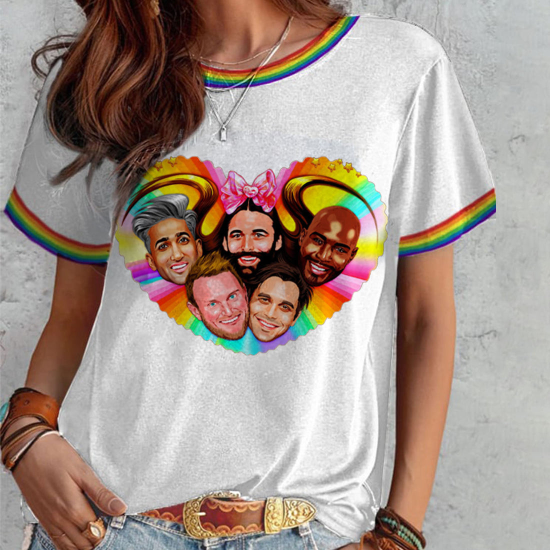 pride Queer Eye printed T-shirt