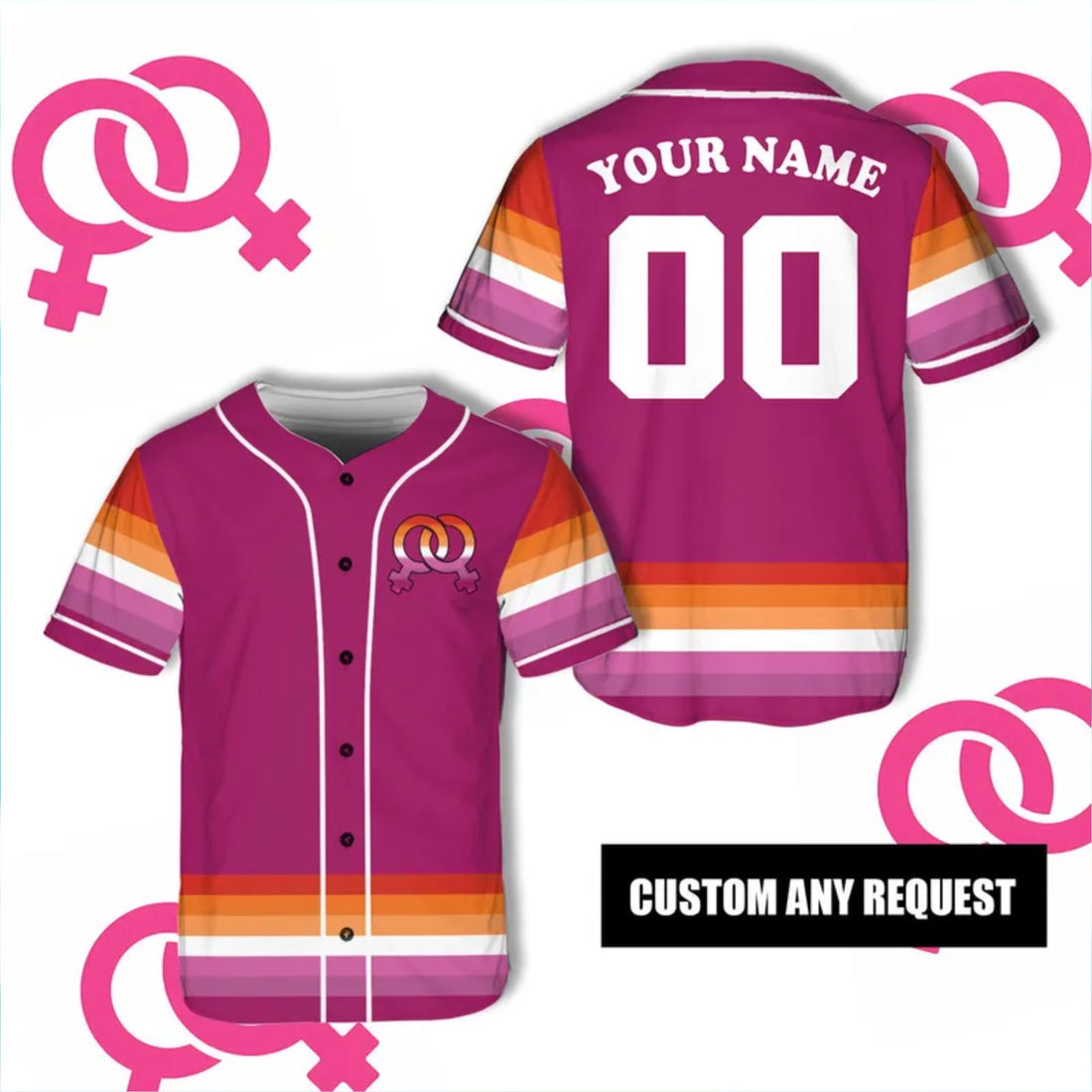 Lesbian Baseball Game Day Matching Outfit For LGBT Community