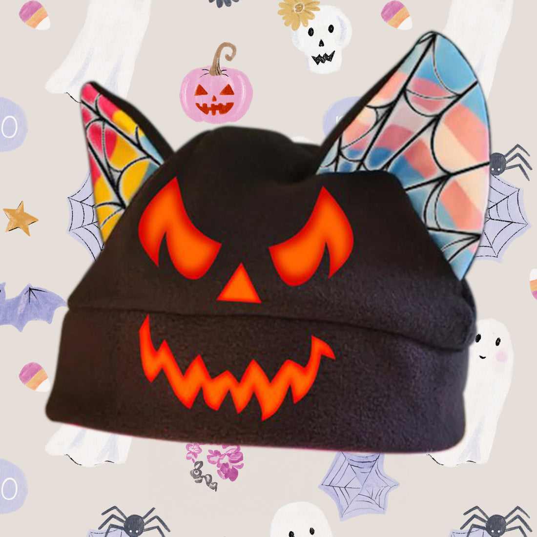 Custom LGBTQ+ Halloween Demon Cat Ear Hat