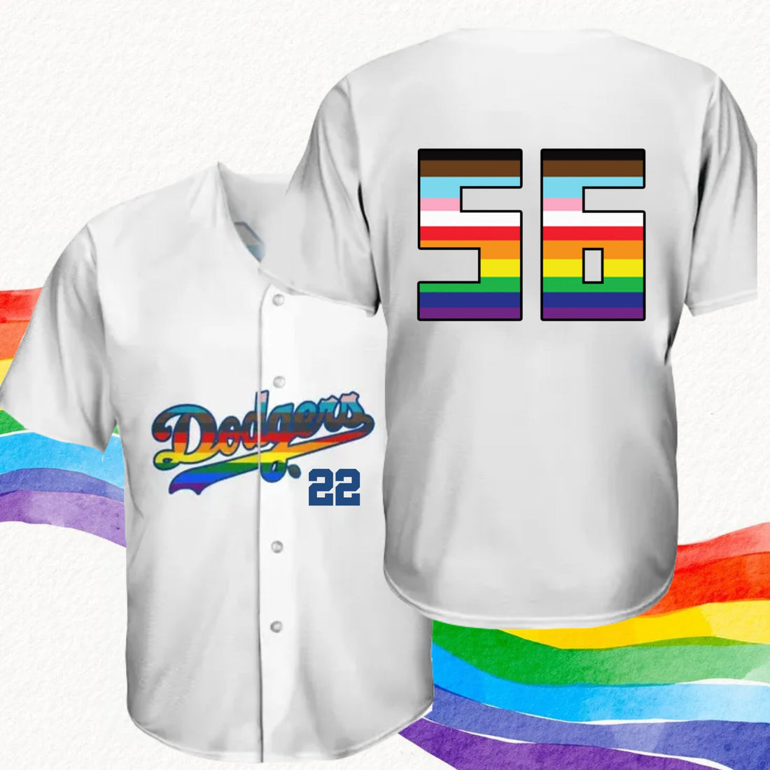 LGBTQ+ Night Baseball Jersey