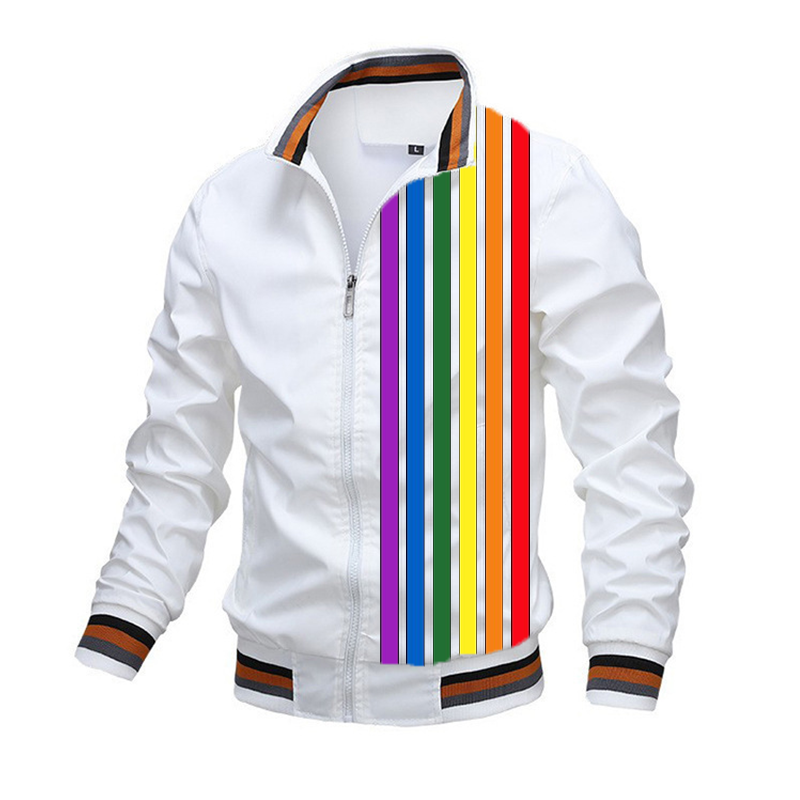 Striped Flight Jackets With Custom Names And Numbers