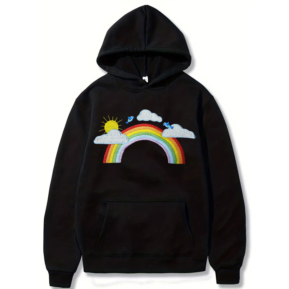 Proud Rainbow Embroidered Hoodie