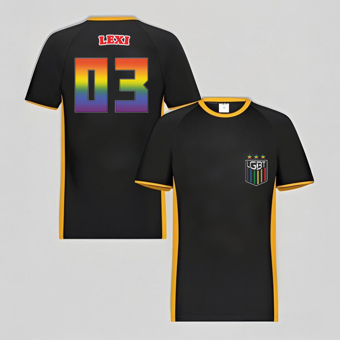 Custom World Cup LGBT Pocket Flag Soccer Jersey