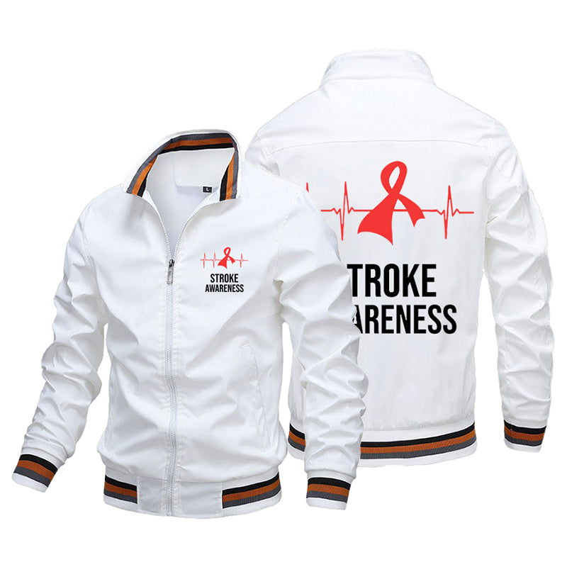 STROKE AWARENESS-Custom Flight Jacket