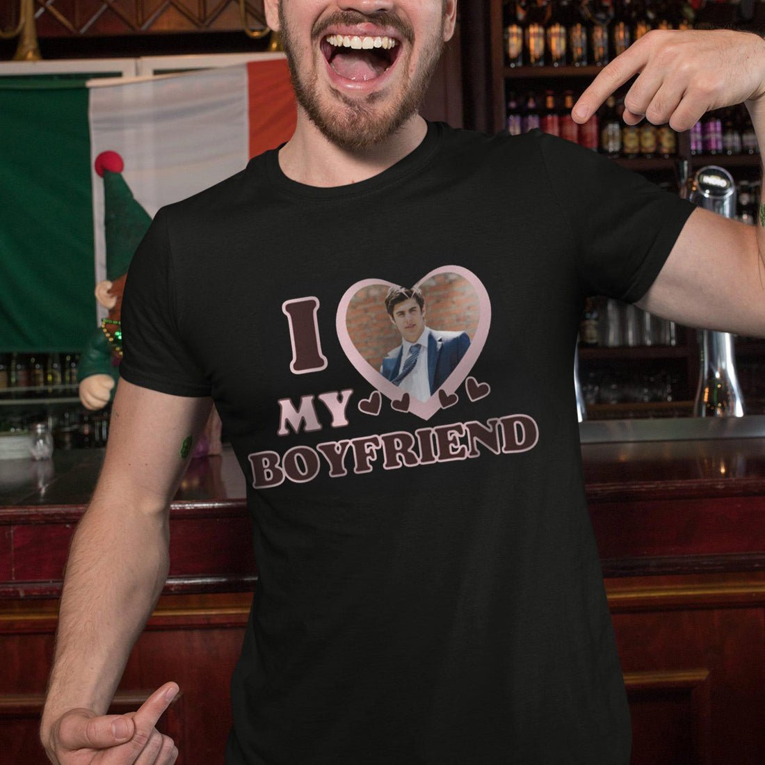 I Love My Boyfriend - Custom Picture T-Shirt