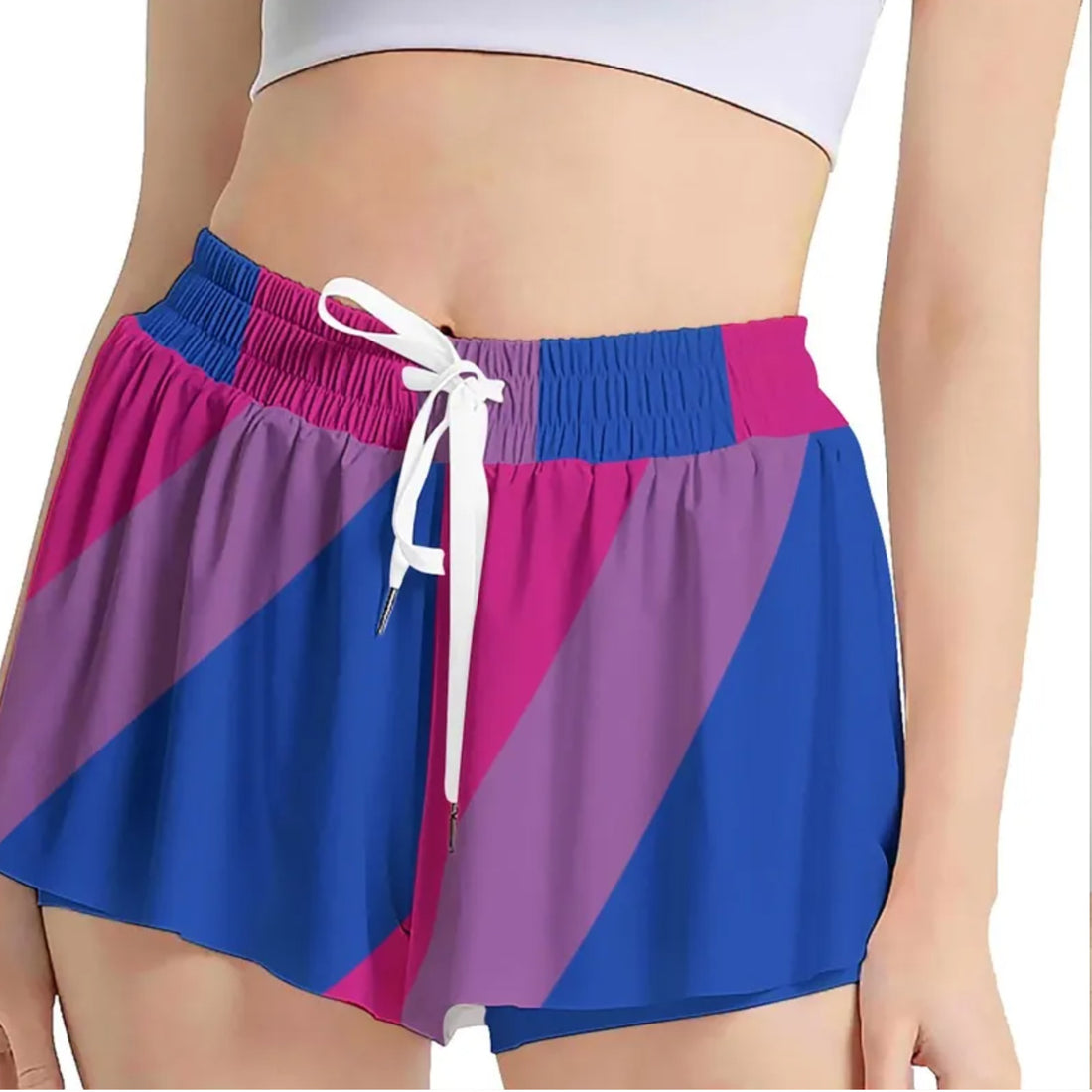 Bisexual Pride Skorts Flag  Skirt