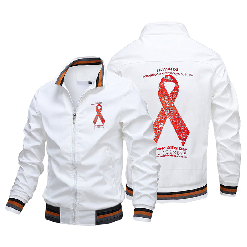 HIV Prevention Is Everyone's Business - Custom Flight Jackets