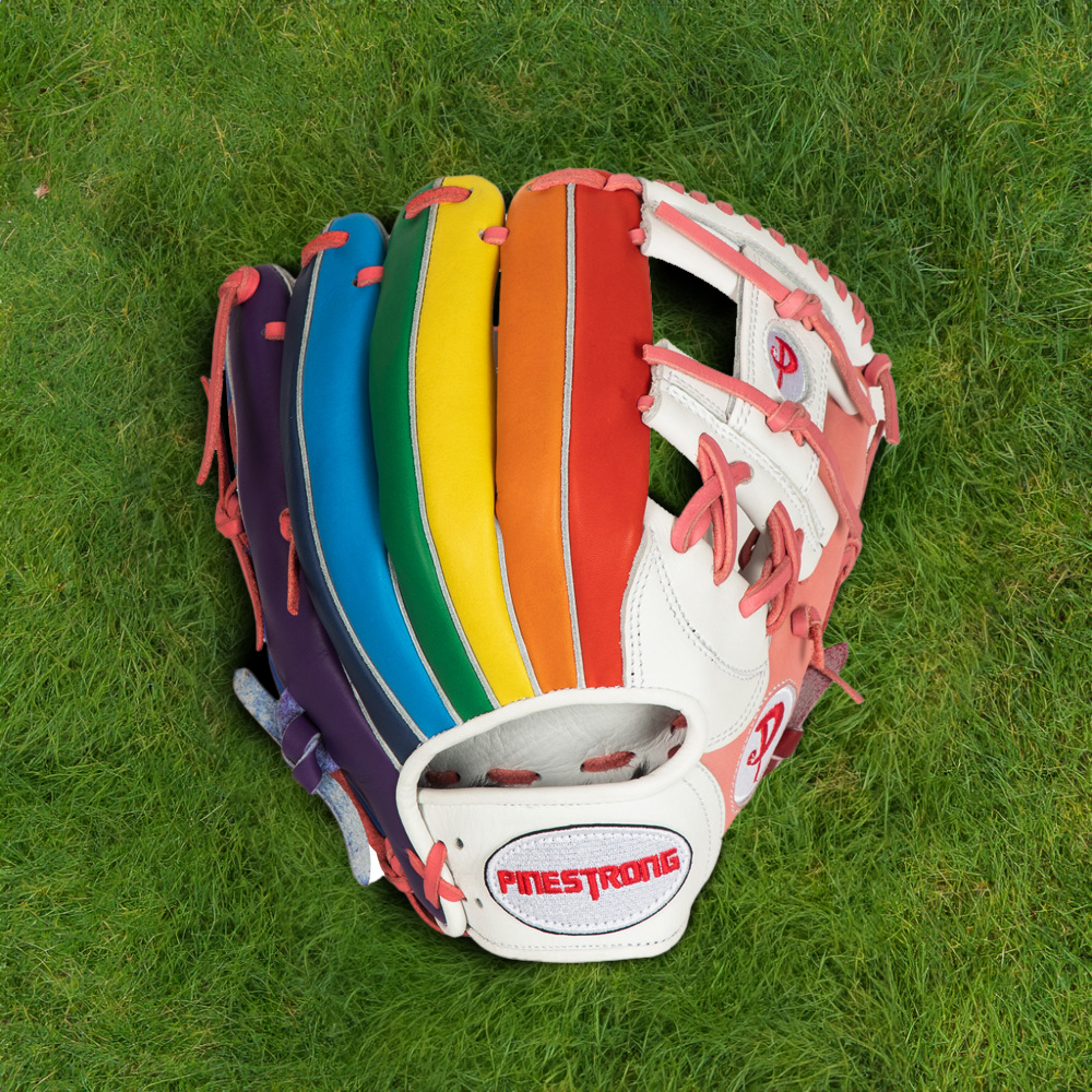 LGBT Rainbow calfskin baseball softball gloves