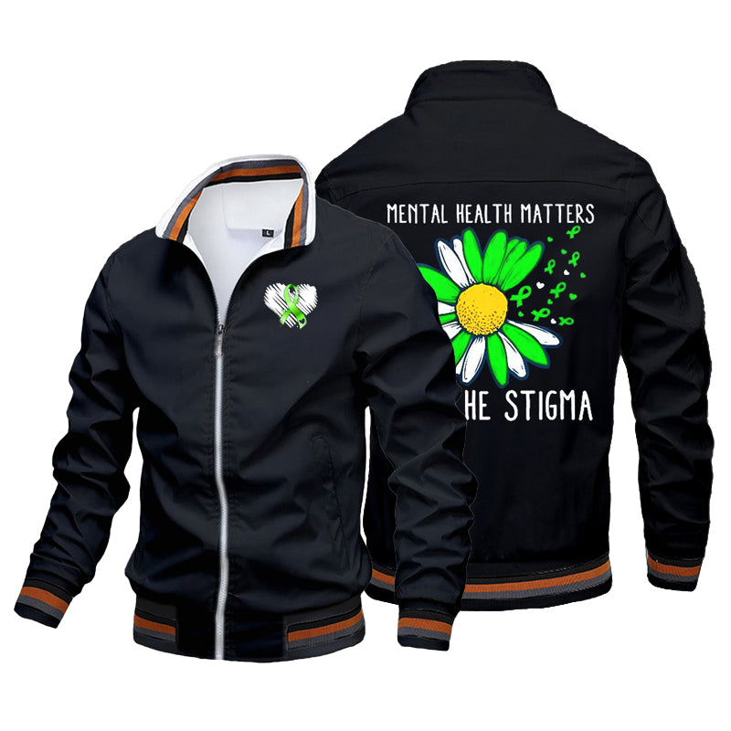 Mental Health Matters End The Stigma - Custom Flight Jacket