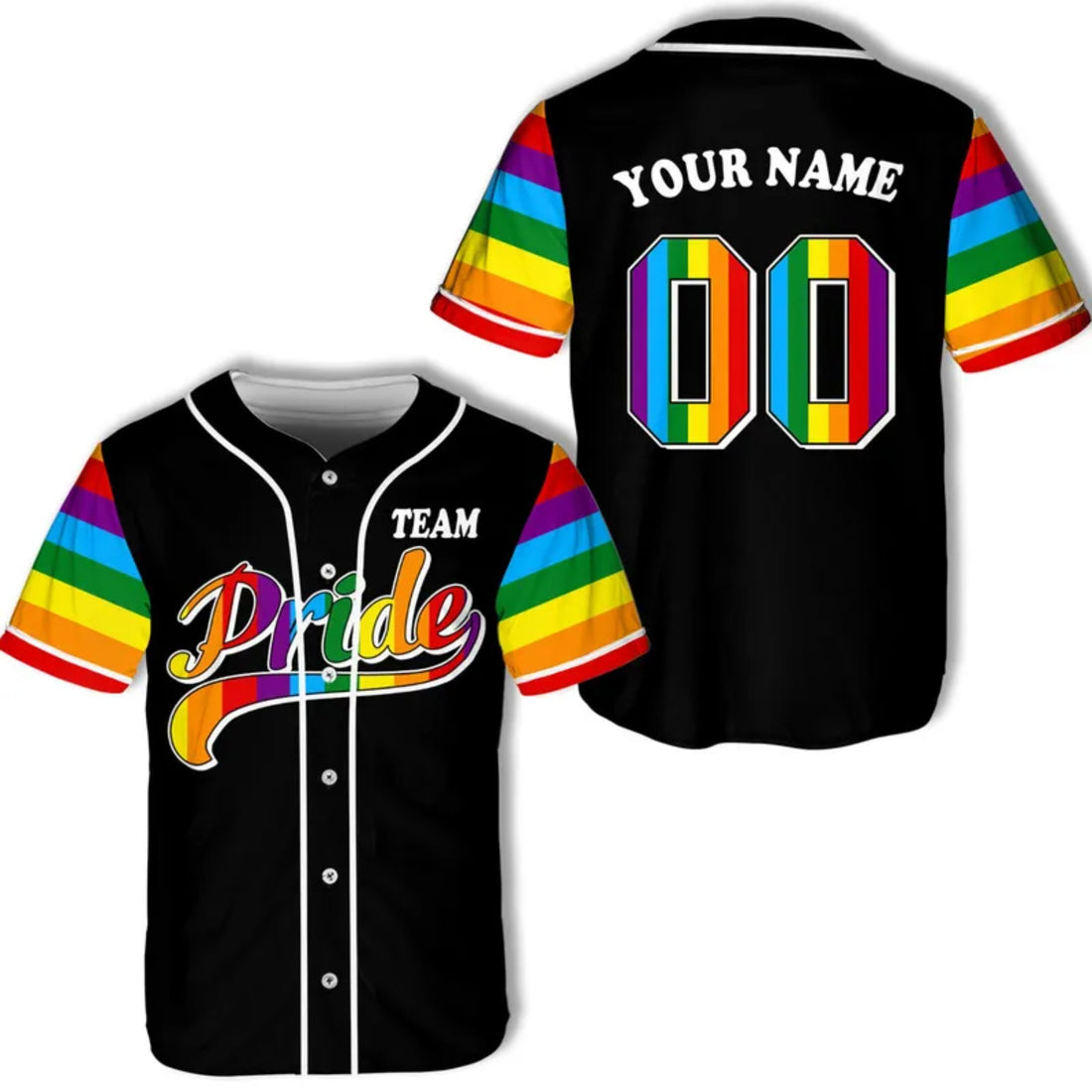 Custom Rainbow Jersey for LGBT Community