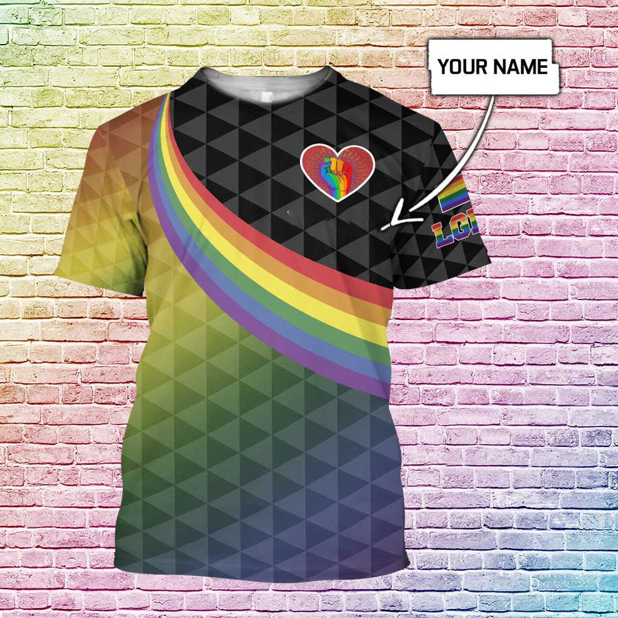 Personalized Pride Shirt For Gay Man, Custom Shirt For Lesbian With Name, Pride Month Gift Trending 2024 Product Design By Alwaysky Fashion