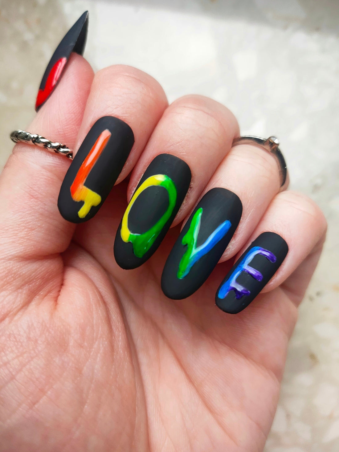 Love is Love press-on nails