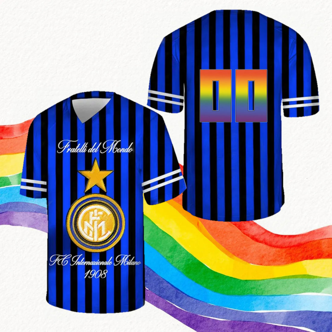 LGBT Internazionale FRATELLI DEL MONDO Football Jersey