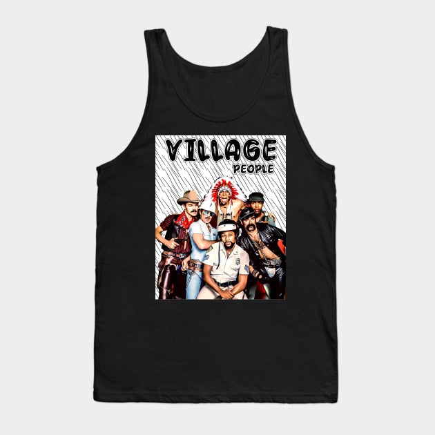 Retro Style Village People Band Hoodie / T-Shirt / Vest