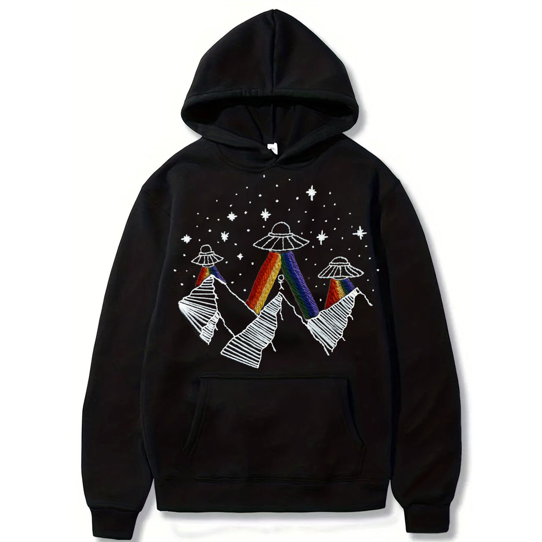 Rainbows Light Up The Whole World With Embroidered Hoodies