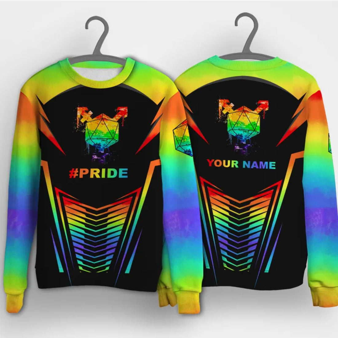 LGBT Pride Custom Name 3D Long Sleeve Shirt For LGBT Community