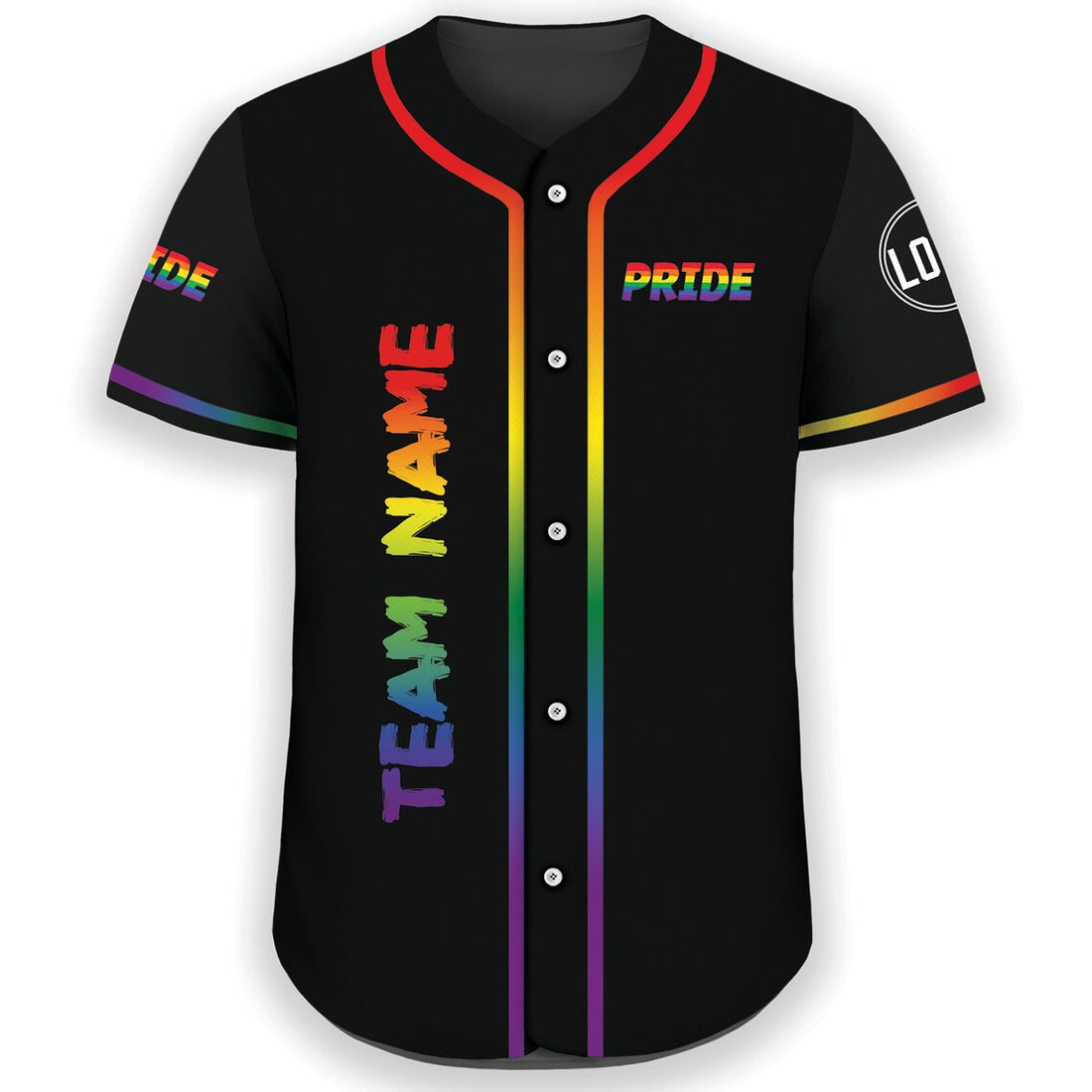 Custom LGBTQ Pride Baseball Jersey