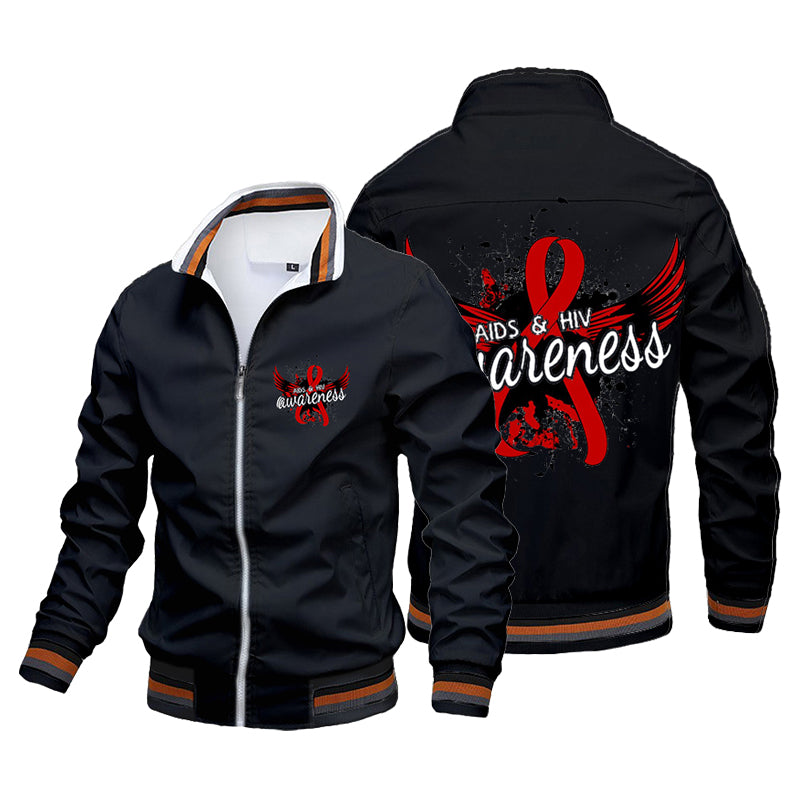 AIDS & HIV Awaieness- Custom Flight Jacket