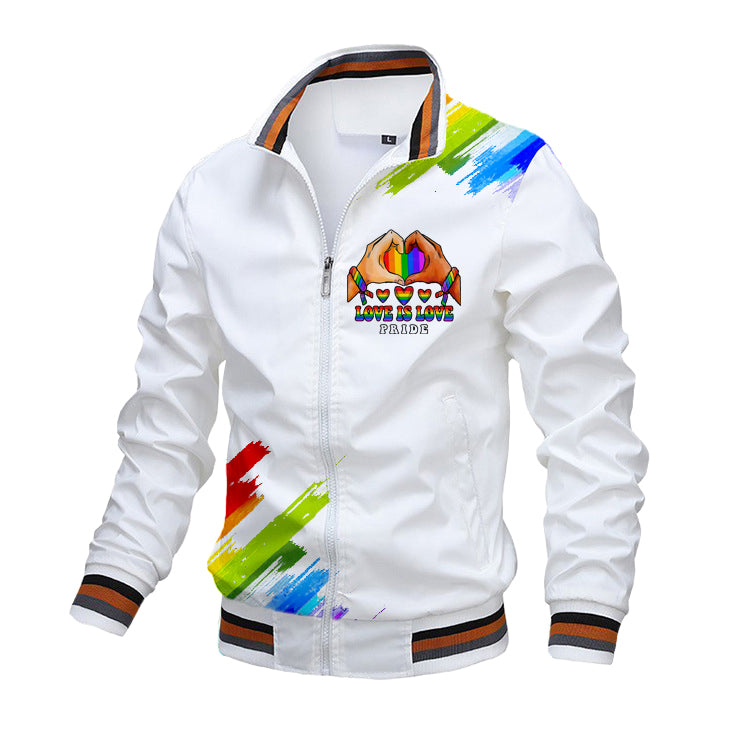 Custom Pride Love Is Love Flight Jacket