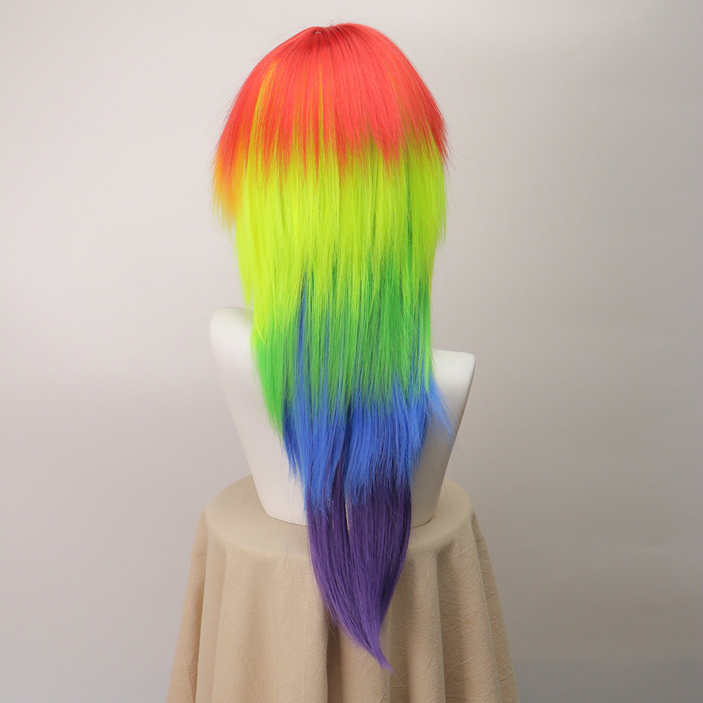 LGBT rainbow wig