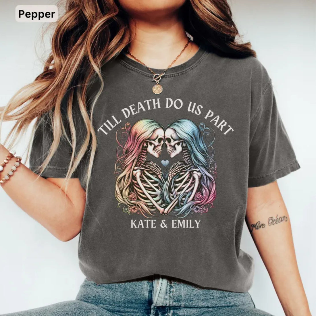 Till Death Do Us Part -  Custom Comfort Colors Engayged Shirt