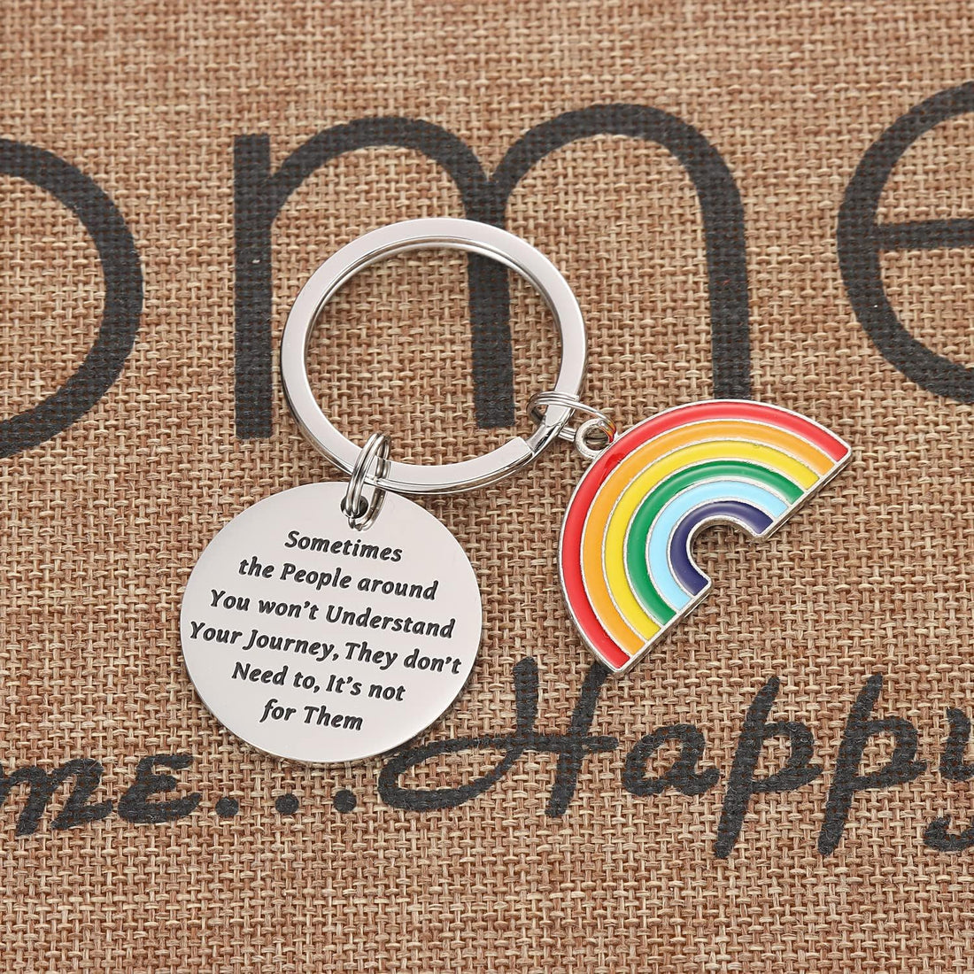 Lgbt Keychain Gifts Gay Pride Key for Men Him Her Some People are Gay Key Chains Lesbian Jewelry Women Gay Pride Keychain