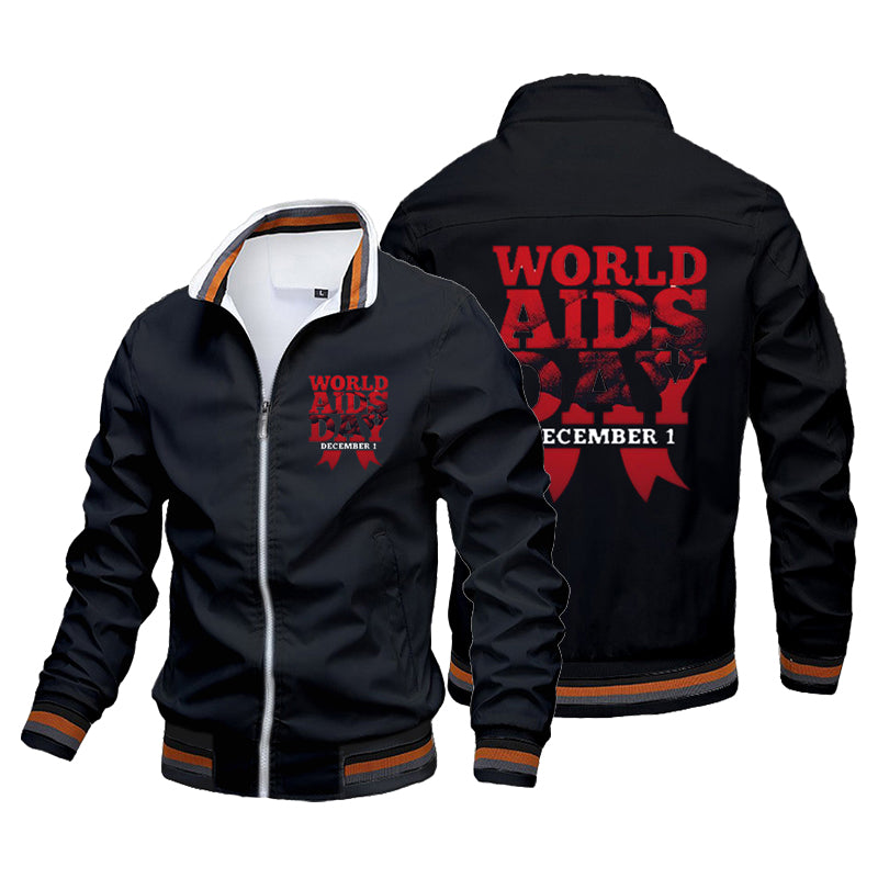 WORLD AIDS DAY DECEMBER 1- Custom Flight Jacket