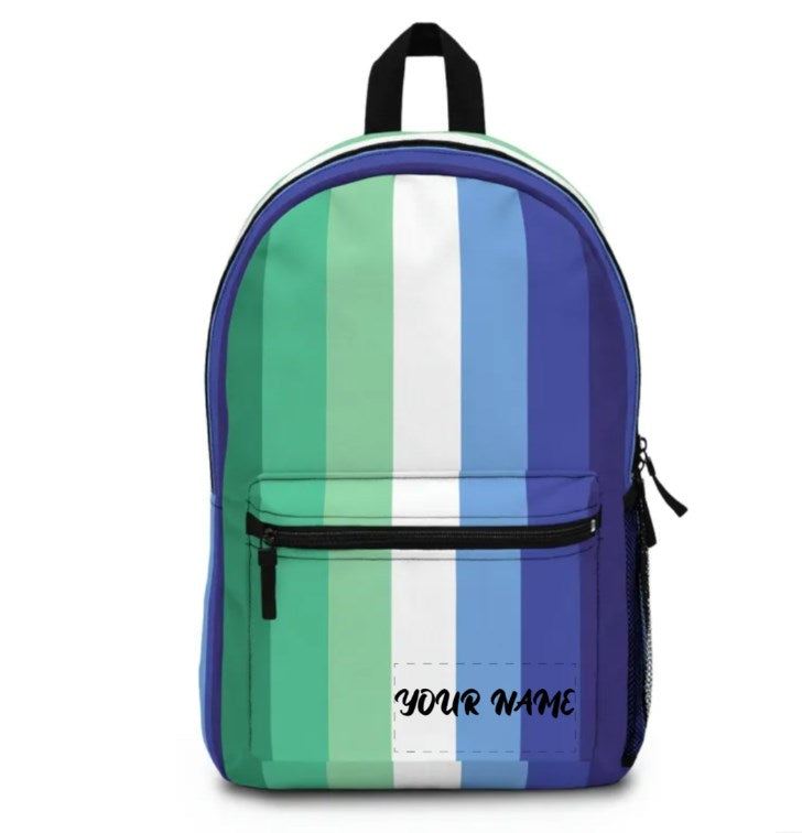 MLM backpack; Vincian flag traveling bag; Gay pride laptop bag; LGBTQ pride parade travel bag; LGBT parade merch