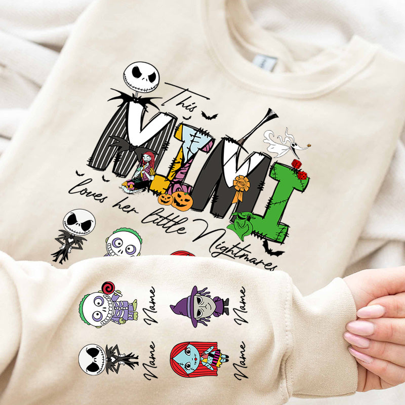 Personalized This Mama Loves Her Little Nightmares Sweatshirt