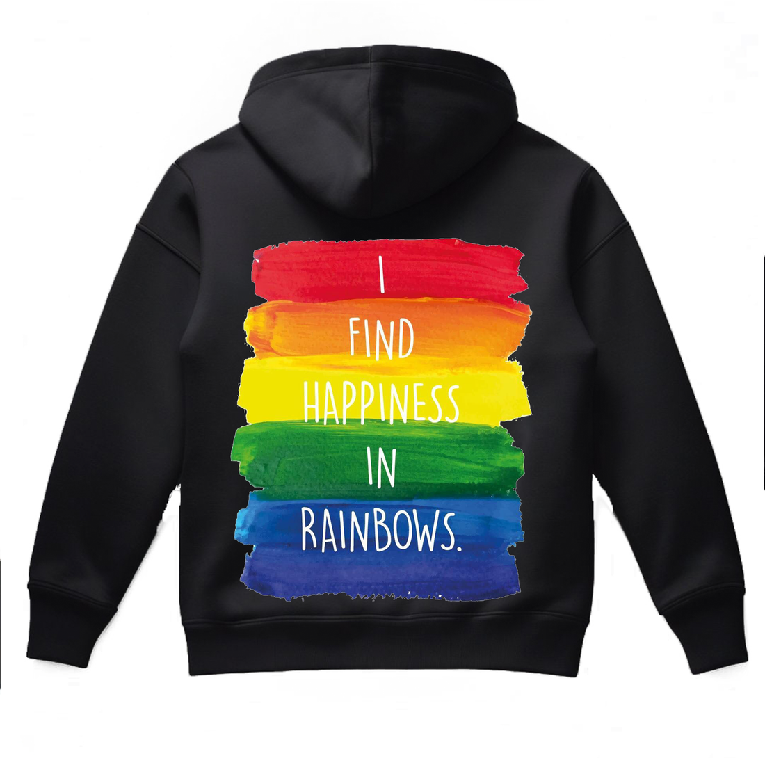 bekind i find happiness in rainbows hoodie