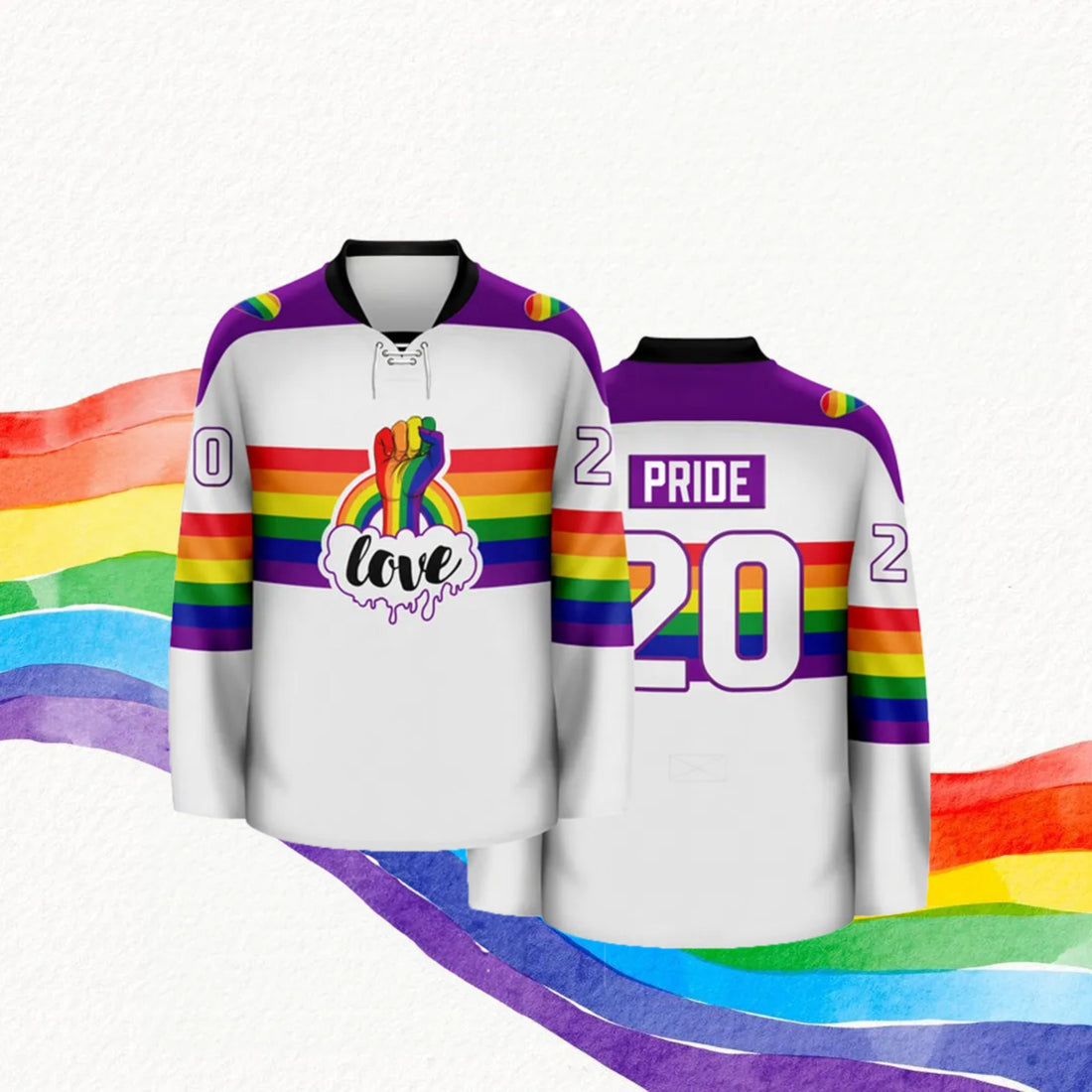 Love is Love Pride Hockey Jersey