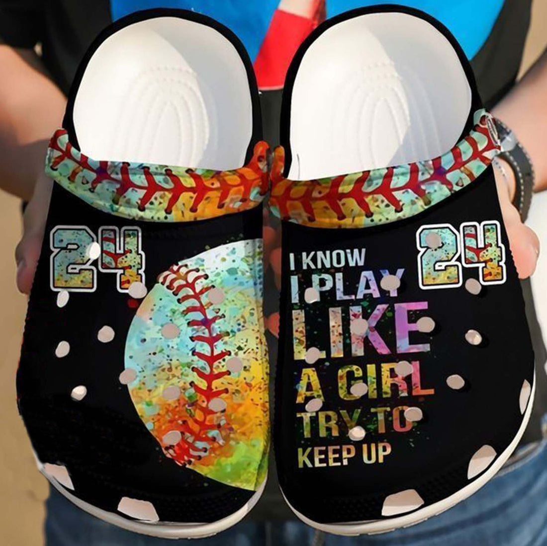 Softball Personalized I Know Crocs Clog Shoes