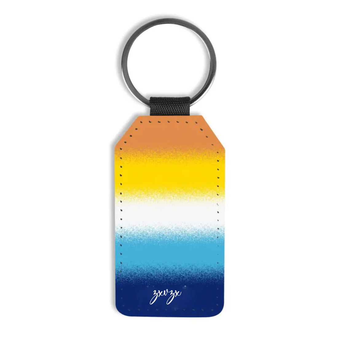 Personalized aroace keychain; Custom name aromantic asexual flag keyring; Customized aro ace pride LGBTQ merch