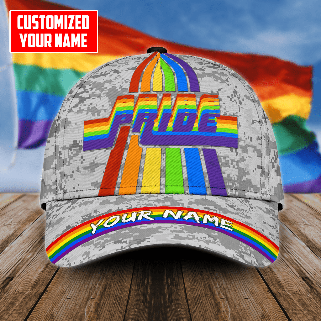 PERSONALIZED LGBT PRIDE LOVE IS LOVE LGBTQ UNISEX CAP