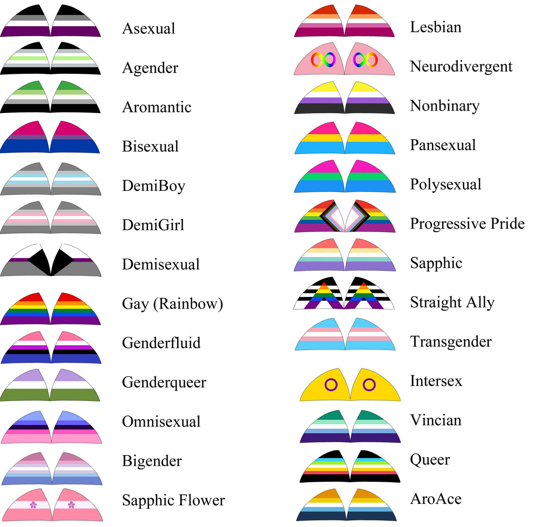 Full-size Mix and Match Cat Ear Fleece Pride Hat - More Flags In Listing