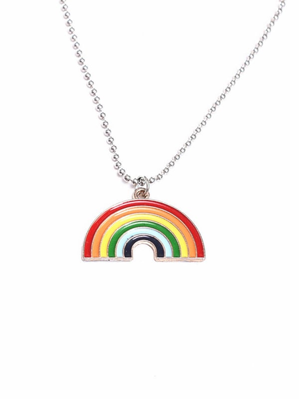 Rainbow Pendant Necklace