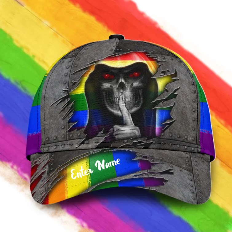 SKULL LGBT ALL OVER PRINTED CLASSIC CAP PD